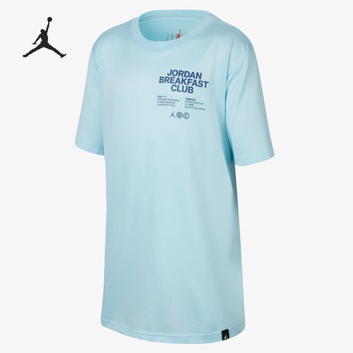 Nike/耐克正品Air Jordan大童T恤印花训练运动短袖FB1619-100