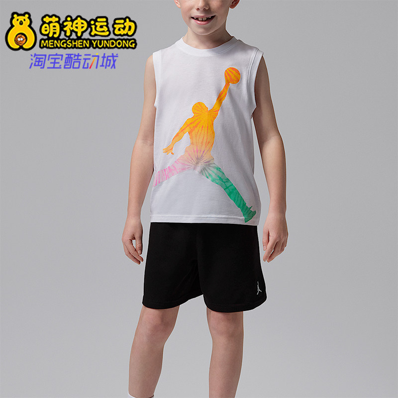 Nike/耐克正品JORDAN小童经典训练短袖短裤经典套装IW7948-010