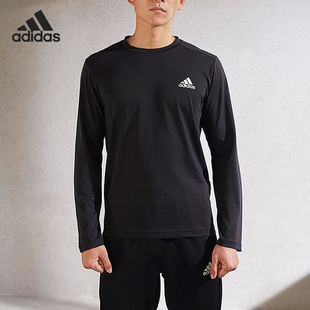 Adidas/阿迪达斯正品当季新款健身圆领男子运动长袖T恤GT5563