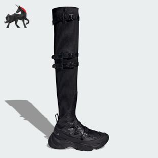 Adidas/阿迪达斯FOS BOOTS女士运动耐磨时尚高帮过膝靴JQ9382