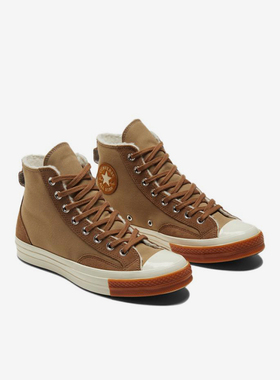 Converse/匡威正品运动男女同款拼接加绒保暖休闲高帮板鞋A04410C