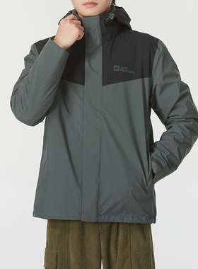 Jack wolfskin/狼爪正品三合一男士宽松冲锋衣A62276-4136