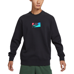 Nike/耐克官方正品冬季新款男子简约时尚保暖运动套头卫衣FB8436