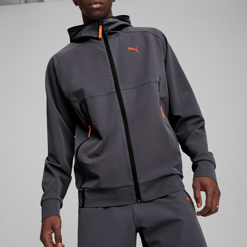 Puma/彪马官方正品2024新款男士运动训练保暖宽松连帽夹克外套