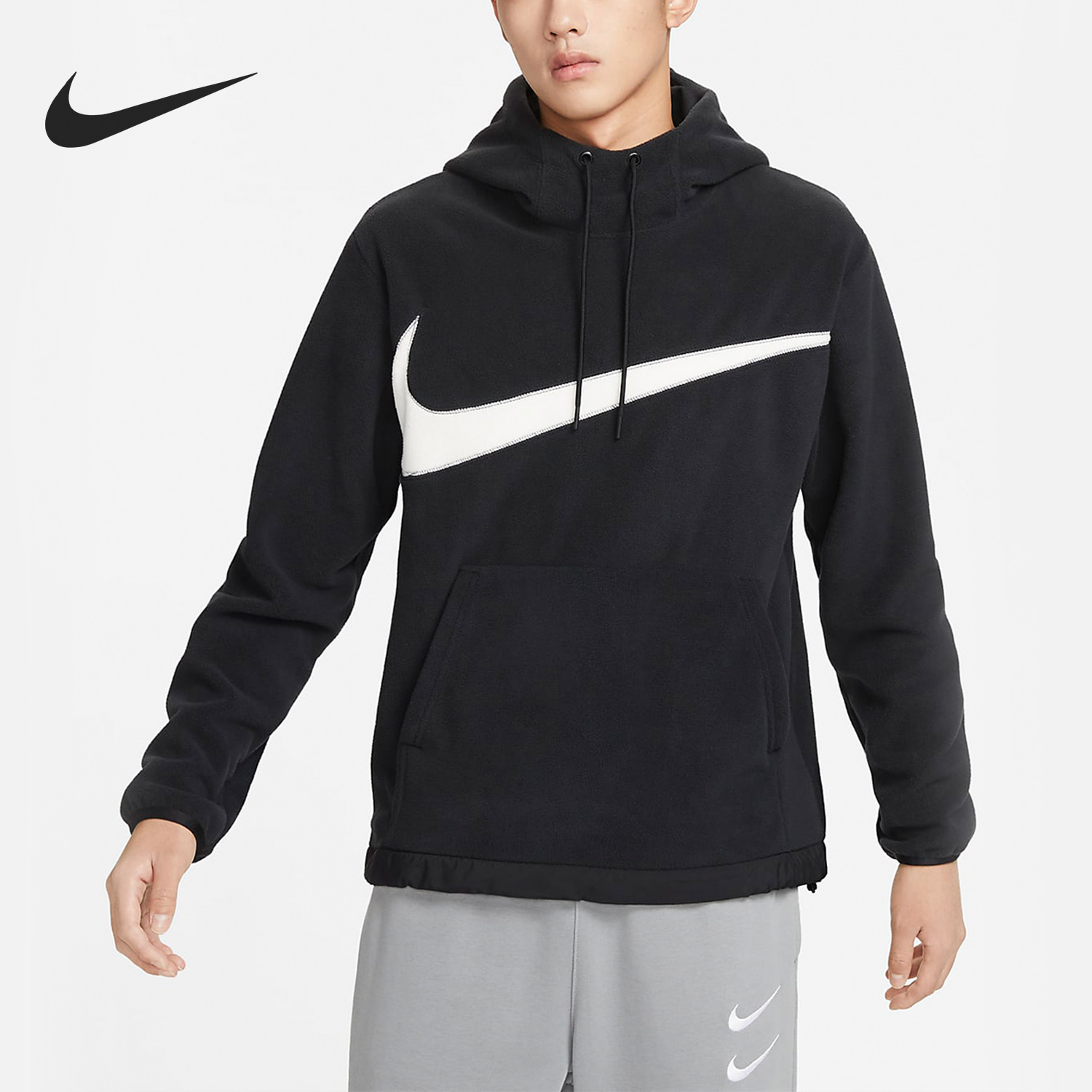 Nike/耐克正品Club Fleece+男子运动宽松连帽卫衣DQ4897-010