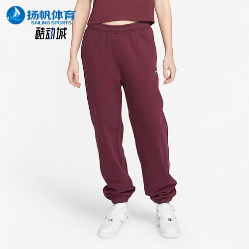 Nike/耐克正品Solo Swoosh女士运动复古潮流经典长裤CW5565-681