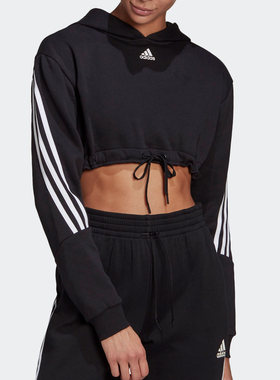 Adidas/阿迪达斯正品 冬季新款女子休闲运动套头卫衣卫衣 H47479