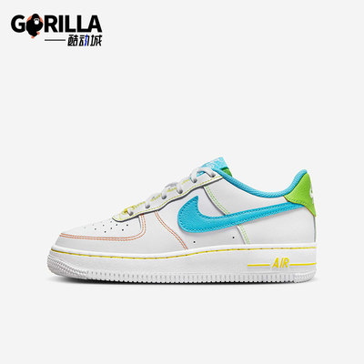 Nike/耐克正品Air Force 1 GS女子大童经典低帮板鞋FJ4614-100