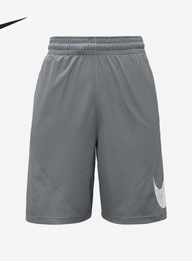 Nike/耐克正品LOGO短裤新款男灰白色跑步经典训练短裤CN5299-065