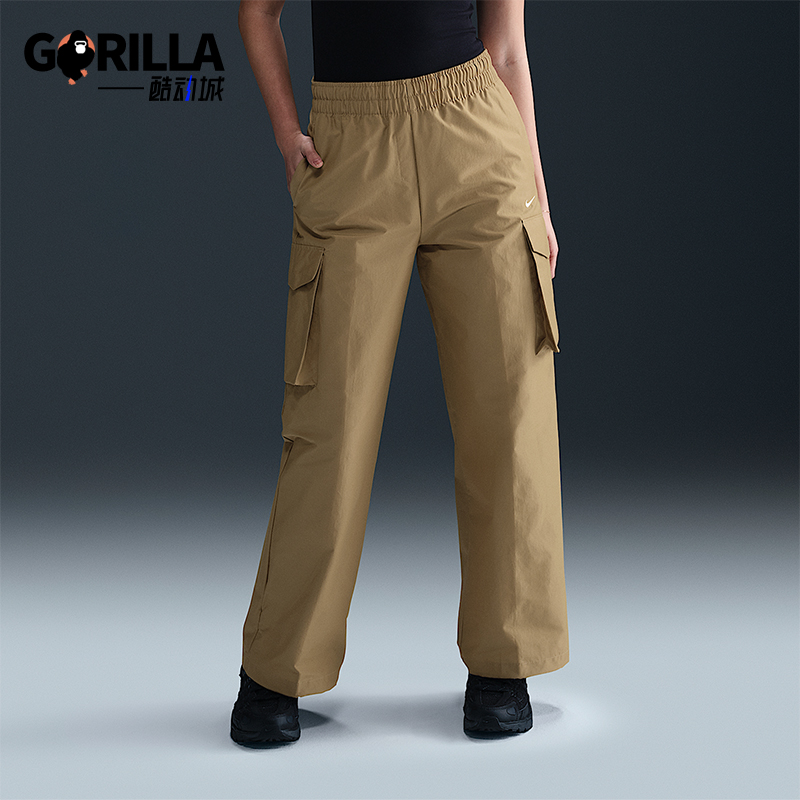 Nike/耐克正品Sportswear女士休闲直筒运动日常工装裤HM6977-297
