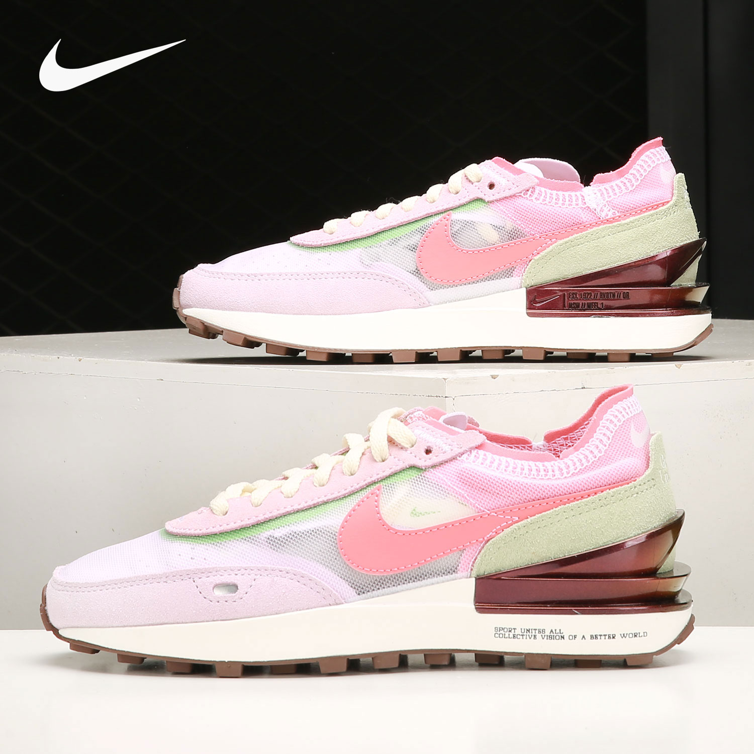 Nike/耐克官方正品WAFFLE ONE女子休闲舒适运动跑步鞋DM5452-161
