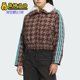 三叶草女士休闲翻领耐穿保暖短款 Adidas 阿迪达斯正品 棉服KA9732