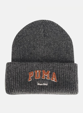 Puma/彪马正品2025年夏季男女运动保暖经典休闲针织帽027233-01
