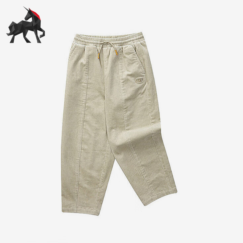 Skechers/斯凯奇正品男童时尚防风保暖梭织休闲透气运动长裤