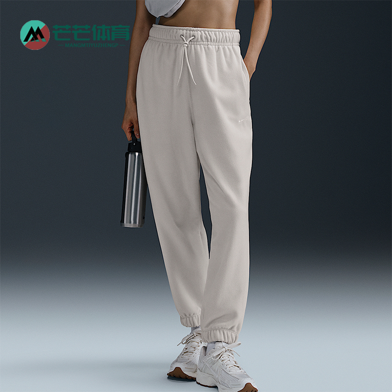 Nike/耐克正品秋冬新款女士宽松摇粒绒保暖束脚裤FB5579-104