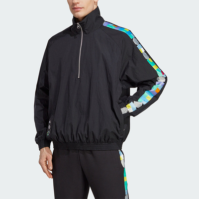 阿迪达斯男士印花休闲外套