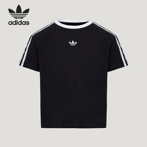 Adidas/阿迪达斯正品三叶草LACET-SHIRT新款经典短袖T恤KU3111