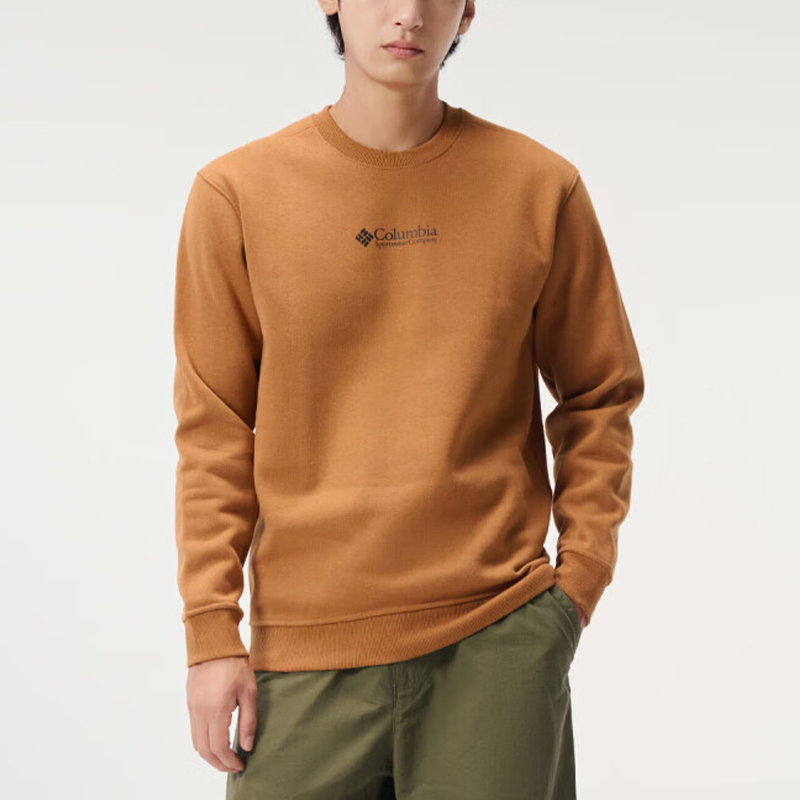 哥伦比亚男士圆领复古透气卫衣