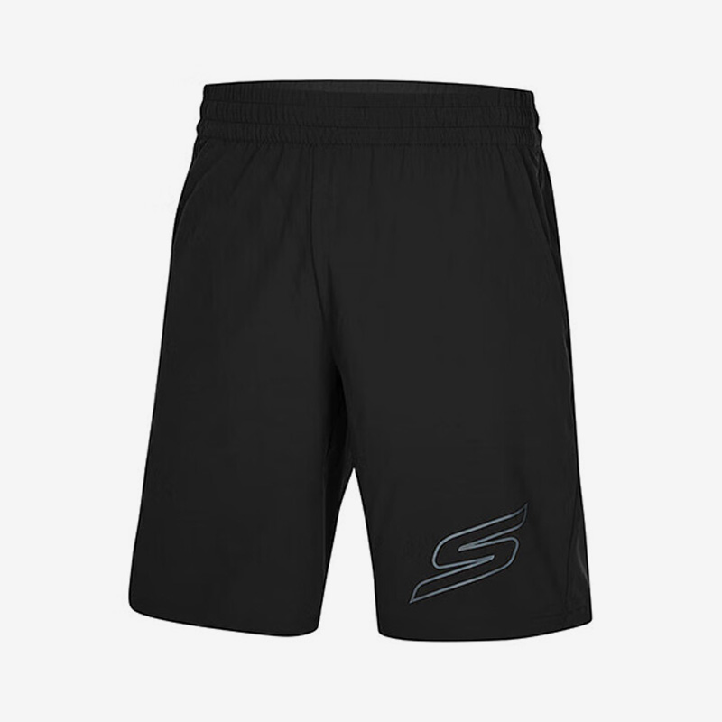 斯凯奇男子梭织宽松休闲健身短裤