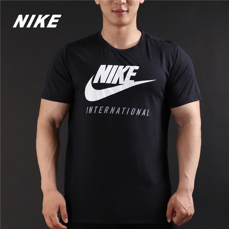 Nike/耐克正品新款男子针织透气吸湿排汗休闲圆领短袖T恤 803892