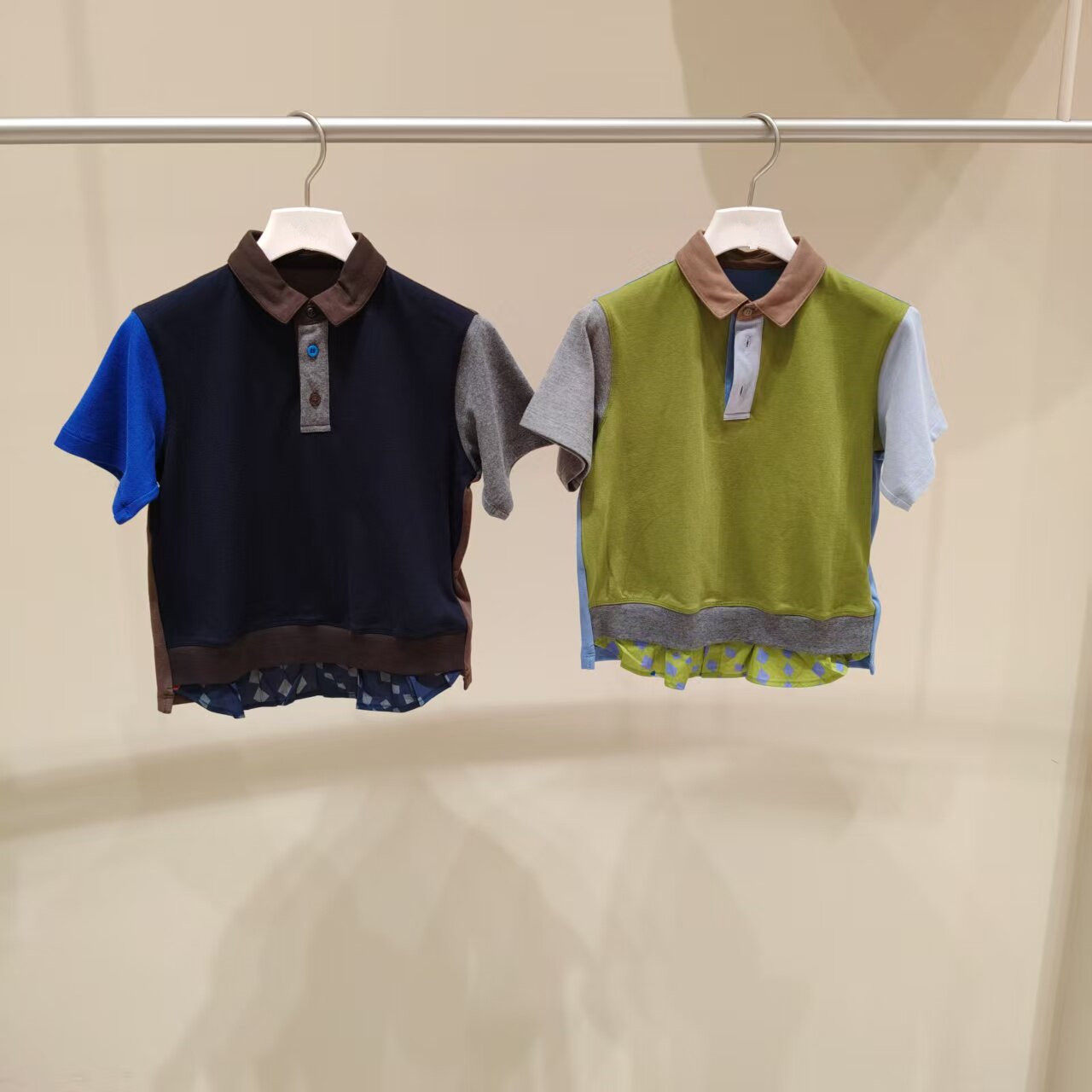 2026夏装新款男女童撞色拼接短袖POLO衫儿童宝宝半袖翻领T恤上衣