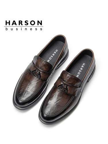 Harson男士2024秋季新款乐福鞋男鞋皮鞋ML244101