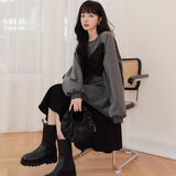 现货2022年秋季新款蝴蝶结卫衣裙223A396P110K158，女装连衣裙，浙宝267