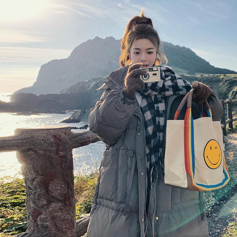 加厚保暖长款羽绒服女2025冬季新款过膝高级感超好看90白鸭绒外套,女装羽绒服,浙宝267