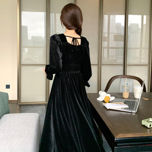 2024年春季新款丝绒连衣裙267-6165P120控168，女装连衣裙，浙宝267