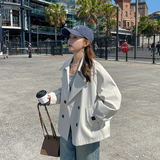 2024年春季新款短款风衣女267K06P130控188，女装风衣，浙宝267