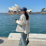 2024年春季新款短款风衣女267K06P130控188，女装风衣，浙宝267