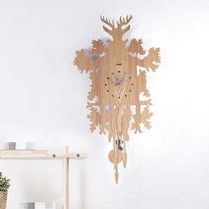 other静音装饰挂钟原木客厅钟表北欧创意璧饰现代家居个性时钟