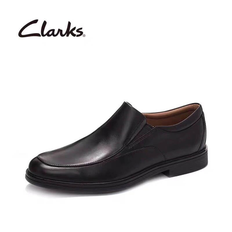 clarks其乐男鞋专柜款舒适英伦正装套脚皮鞋一脚蹬Un Aldric Walk