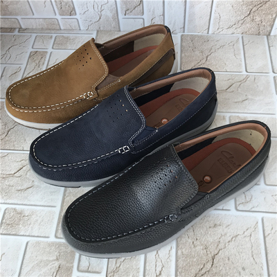 clarks其乐春季新款套脚休闲男鞋皮鞋Unmaslow Easy懒人鞋乐福鞋