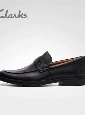 商场同款新款clarks其乐男鞋英伦正装皮鞋套脚便鞋Un Aidric Step