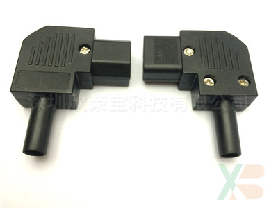C13母头电源接线插头IEC320插头电脑家电接线插头连接器JA-2231铜