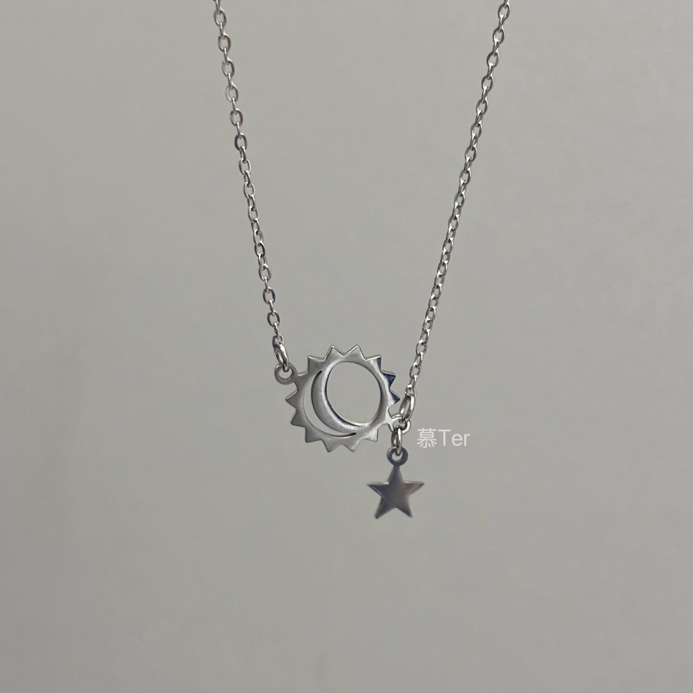 【朱马】慕Ter太阳月亮juniormark星星吊坠项链手链