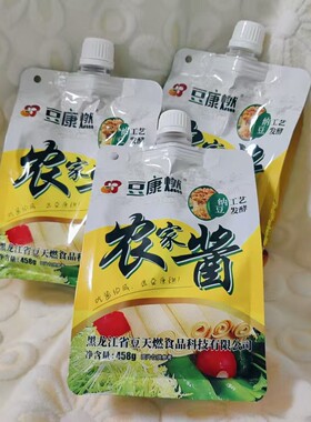 豆康燃东北大酱农家酱458克