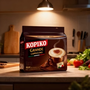 新货KOPIKO可比可卡布奇诺50包速溶咖啡印尼进口学生加班熬夜提神