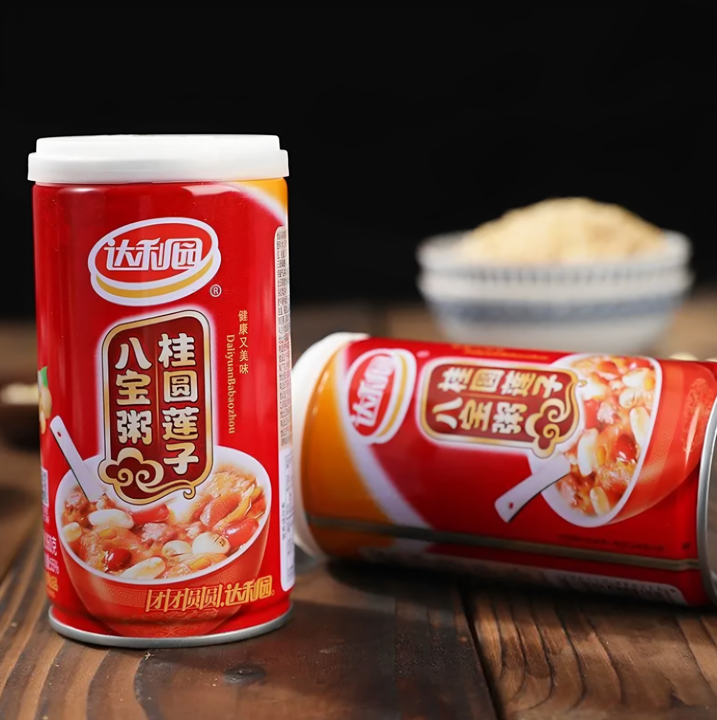 达利园八宝粥桂圆莲子速食暖心学生宿舍12罐装早餐加班夜宵罐装