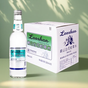 崂山白花蛇草水330ml 12瓶矿泉水中华老字号草本植物成分