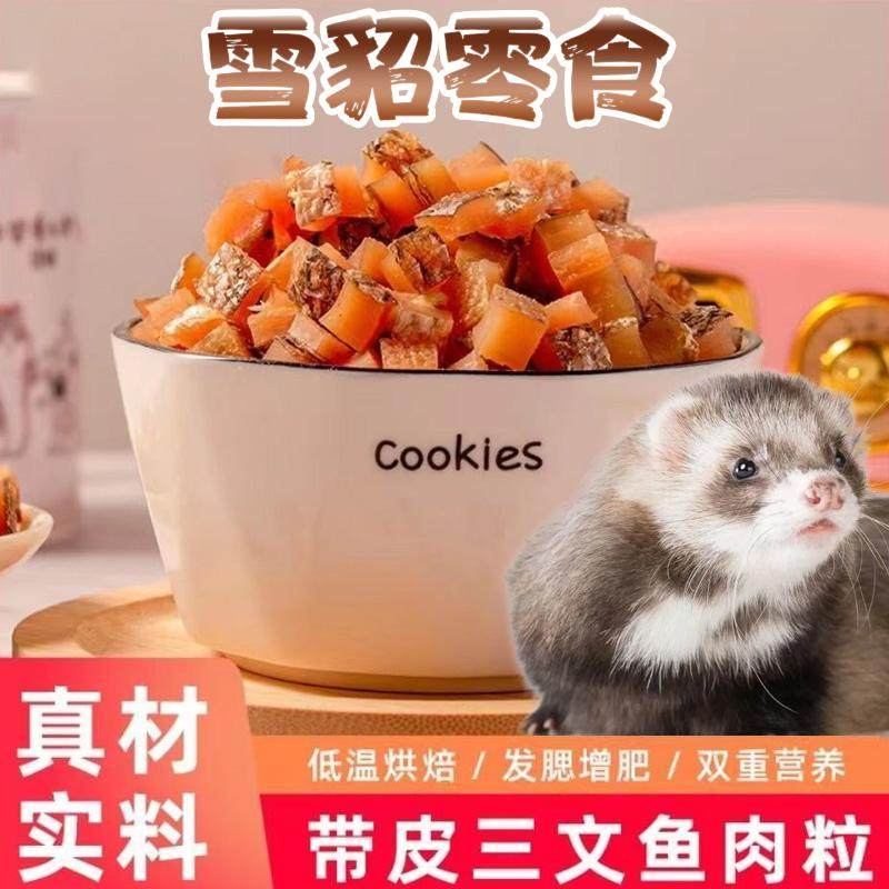 宠物貂雪貂三文鱼零食安哥鲁营养饲料粒发腮增肥猫咪训练奖励