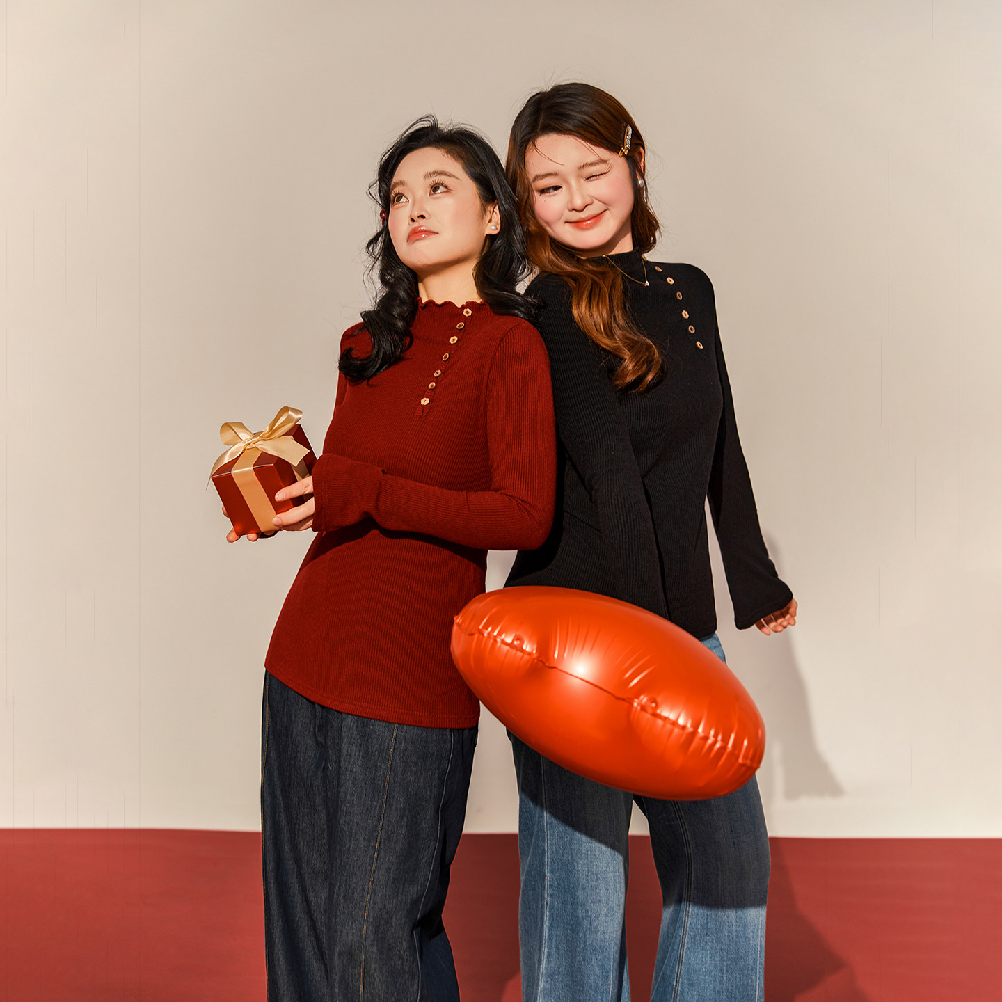 【1/16新品 20点 年货节立减15%】DM100大码半高领修身内搭T恤,女装/女士精品,大码内搭,淘宝优惠券,粉丝福利购,淘宝优惠卷