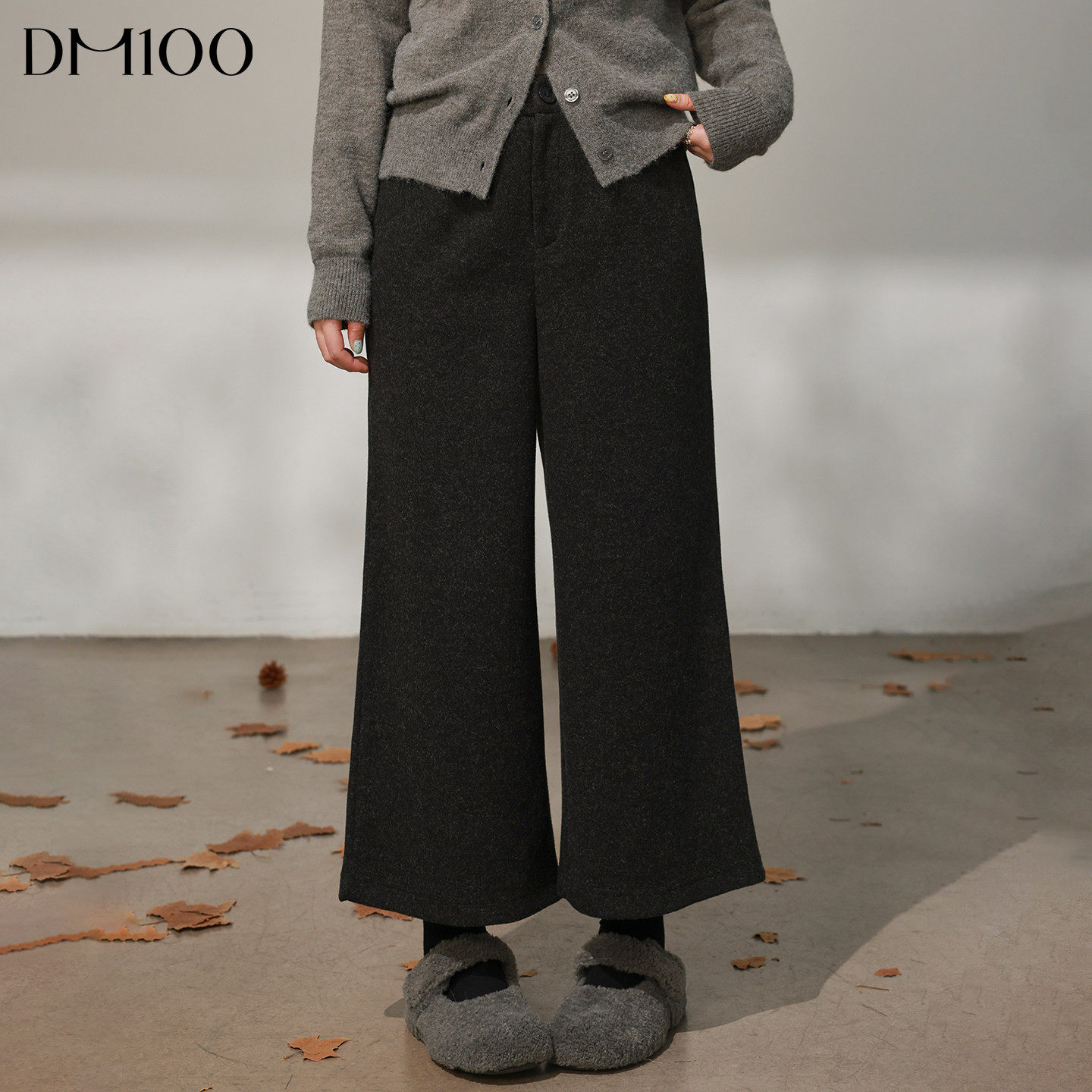 DM100大码百分百女装微胖mm冬季百搭舒适仿羊绒宽松阔腿休闲裤,女装/女士精品,大码裤装,淘宝优惠券,粉丝福利购,淘宝优惠卷