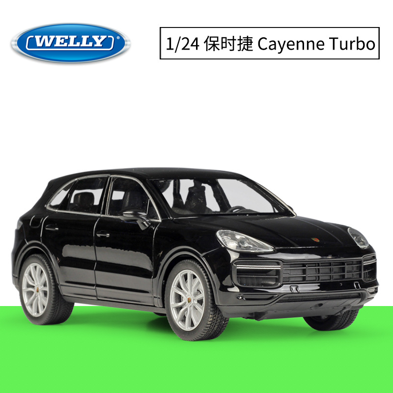 正版授权1:24保时捷卡宴cayenne turbo仿真合金汽车模型收藏摆件