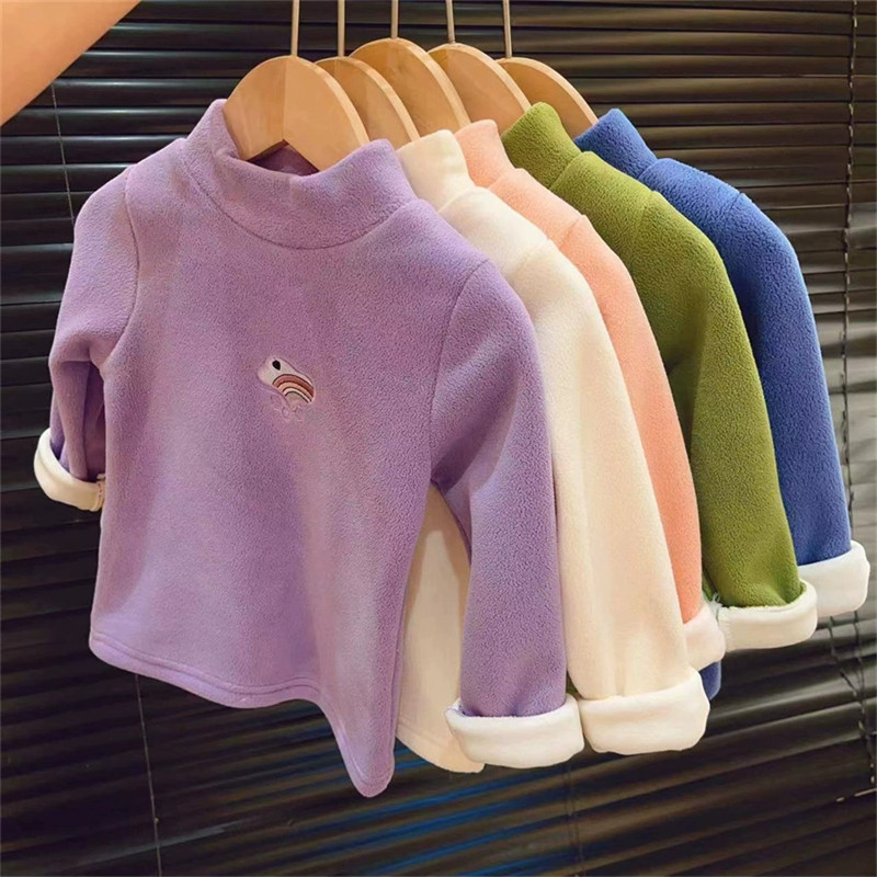 2025秋冬女童半高领打底衫保暖童装儿童宝宝加绒加厚长袖T恤上衣,童装/婴儿装/亲子装,T恤,淘宝优惠券,粉丝福利购,淘宝优惠卷