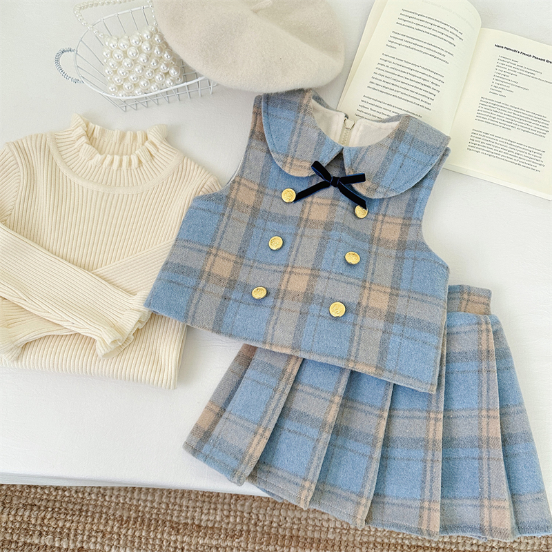 韩版三件套冬季学院风