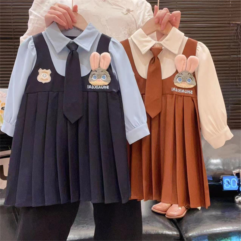 女童学院风夏季可爱兔子