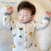 婴儿衣服春秋纯棉长袖 连体哈衣男女宝宝贴身柔软可爱爬服内衣睡衣