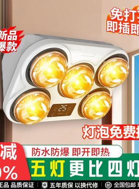 樱花帝王壁挂式浴霸灯免打孔卫生间浴室挂墙取暖灯暖风暖防水防爆